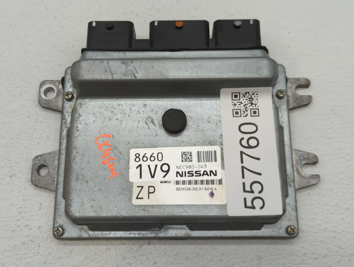 2014-2017 Nissan Versa PCM Engine Control Computer ECU ECM PCU OEM P/N:NEC980-043 Fits 2014 2015 2016 2017 OEM Used Auto Par