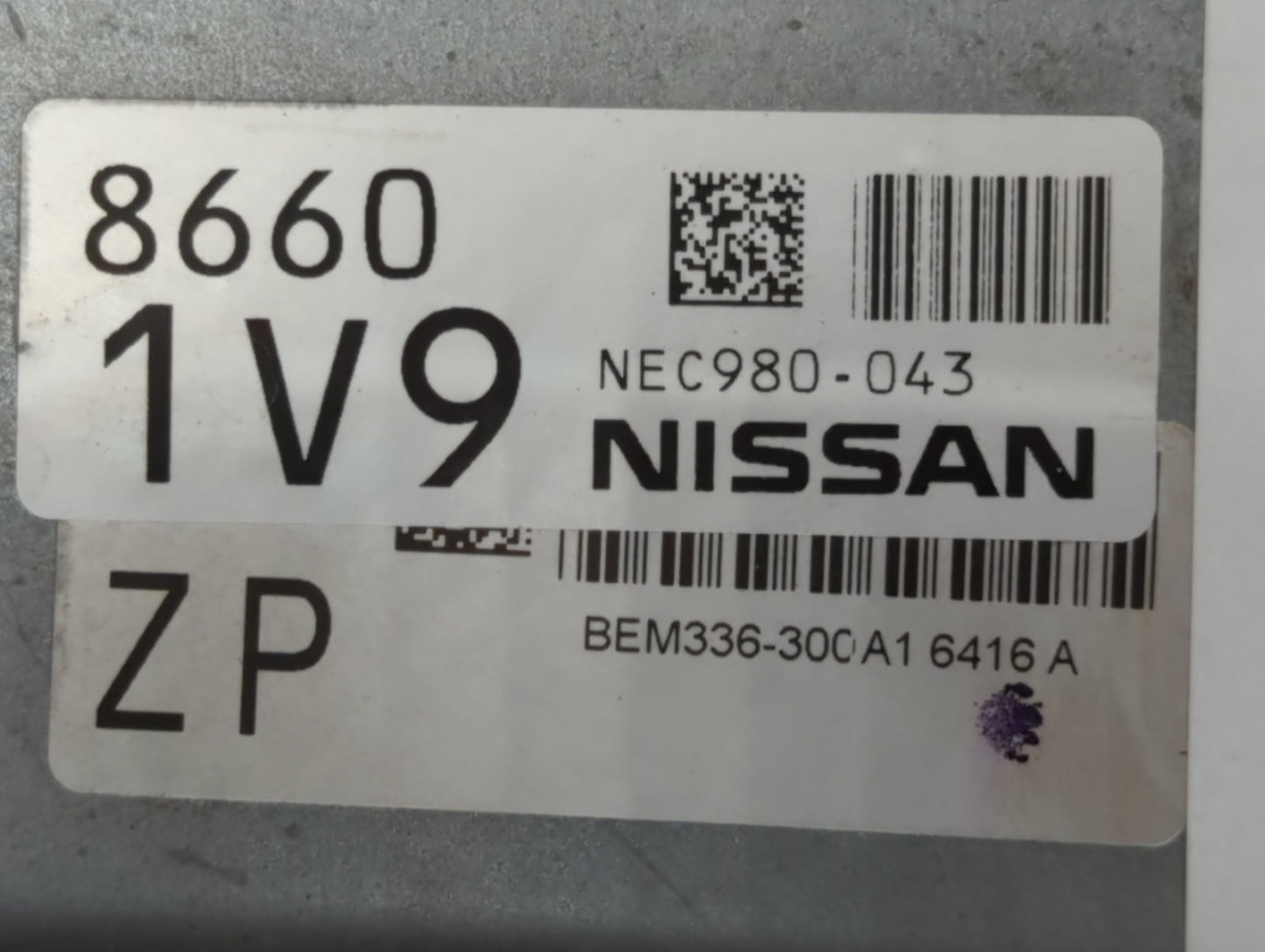 2014-2017 Nissan Versa PCM Engine Control Computer ECU ECM PCU OEM P/N:NEC980-043 Fits Fits 2014 2015 2016 2017 OEM Used Aut