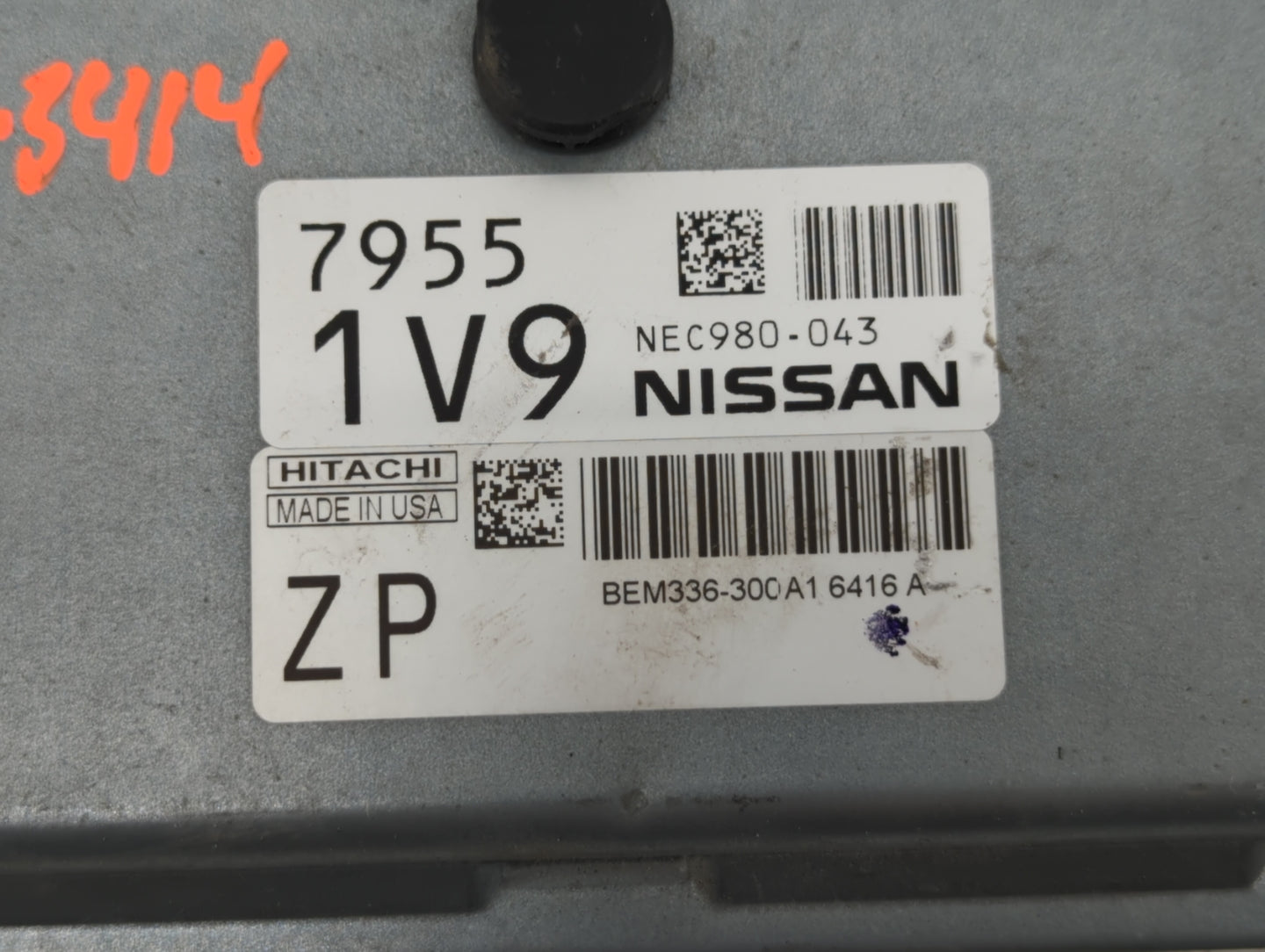 2014-2017 Nissan Versa PCM Engine Control Computer ECU ECM PCU OEM P/N:NEC980-043 Fits Fits 2014 2015 2016 2017 OEM Used Aut