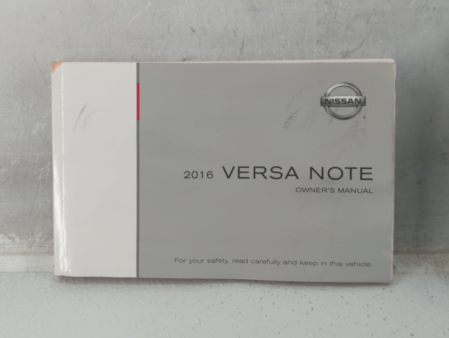 2016 Nissan Versa Owners Manual Book Guide OEM Used Auto Parts - Oemusedautoparts1.com