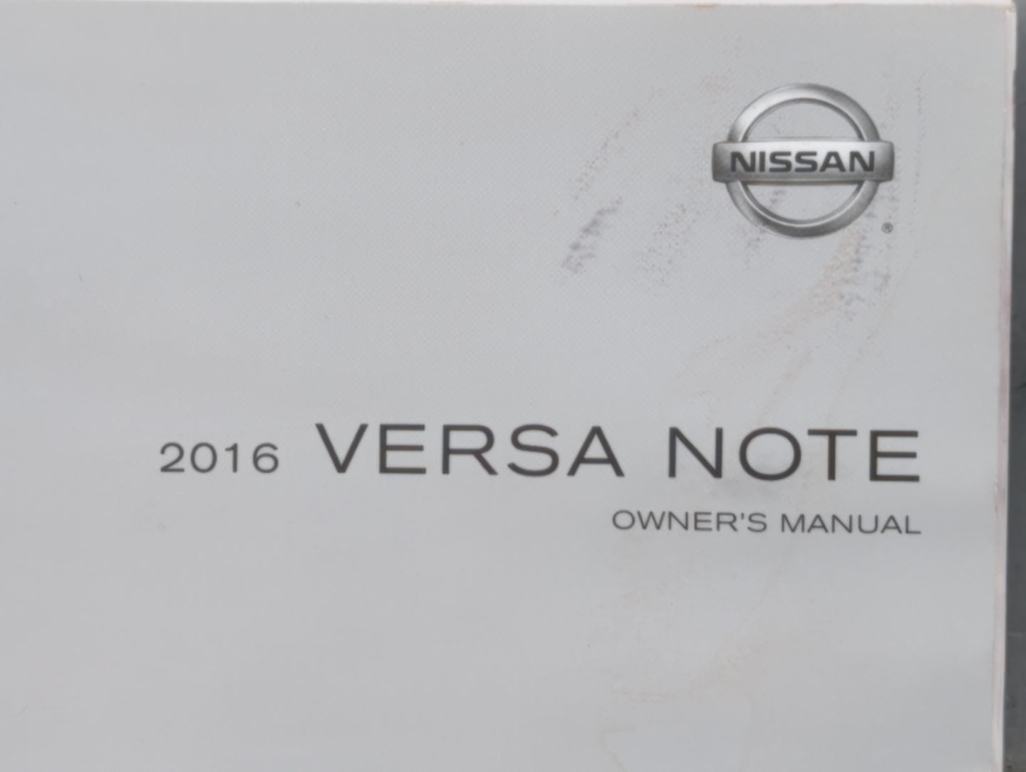 2016 Nissan Versa Owners Manual Book Guide OEM Used Auto Parts - Oemusedautoparts1.com