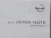 2016 Nissan Versa Owners Manual Book Guide OEM Used Auto Parts - Oemusedautoparts1.com
