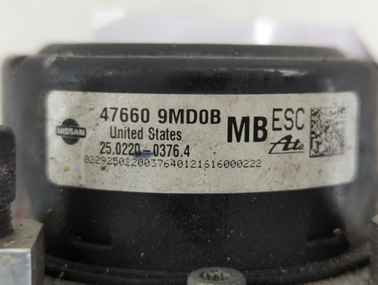 2014-2019 Nissan Versa ABS Pump Control Module Replacement P/N:47660 9MD0B Fits Fits 2014 2015 2016 2017 2018 2019 OEM Used 