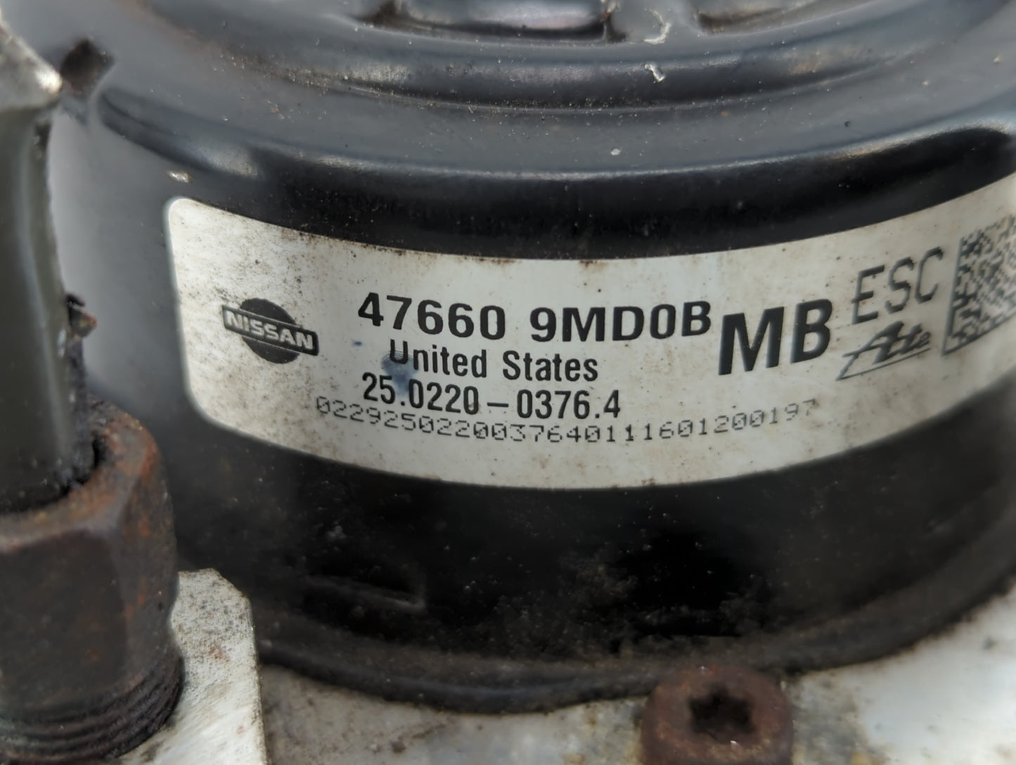 2014-2019 Nissan Versa ABS Pump Control Module Replacement P/N:47660 9MD0B Fits Fits 2014 2015 2016 2017 2018 2019 OEM Used 