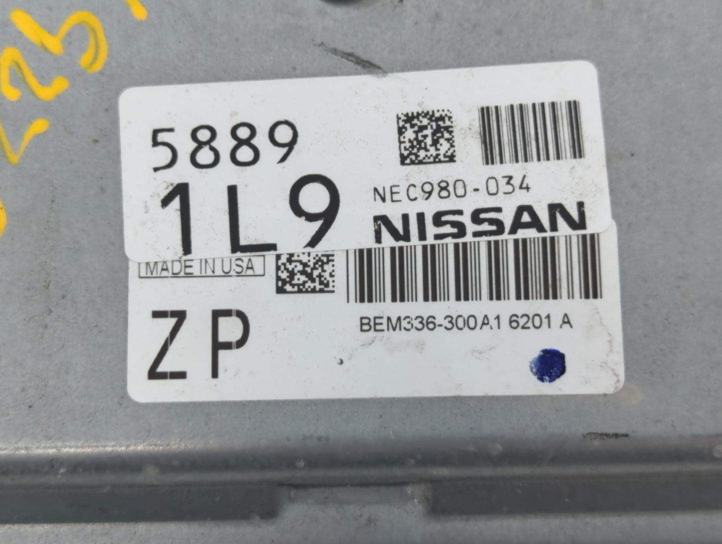 2014-2017 Nissan Versa PCM Engine Control Computer ECU ECM PCU OEM P/N:5889 1L9 BEM336-330A1 6201 A Fits Fits 2014 2015 2016