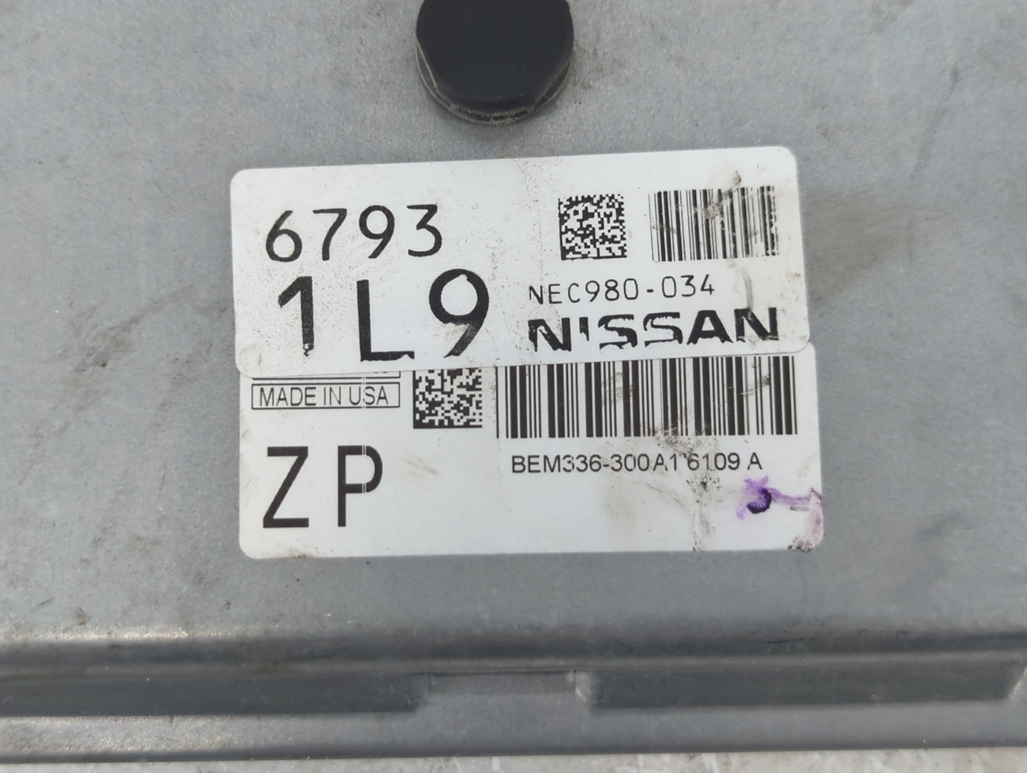 2014-2017 Nissan Versa PCM Engine Control Computer ECU ECM PCU OEM P/N:6793 1L9 BEM336-330A1 6109 A Fits Fits 2014 2015 2016