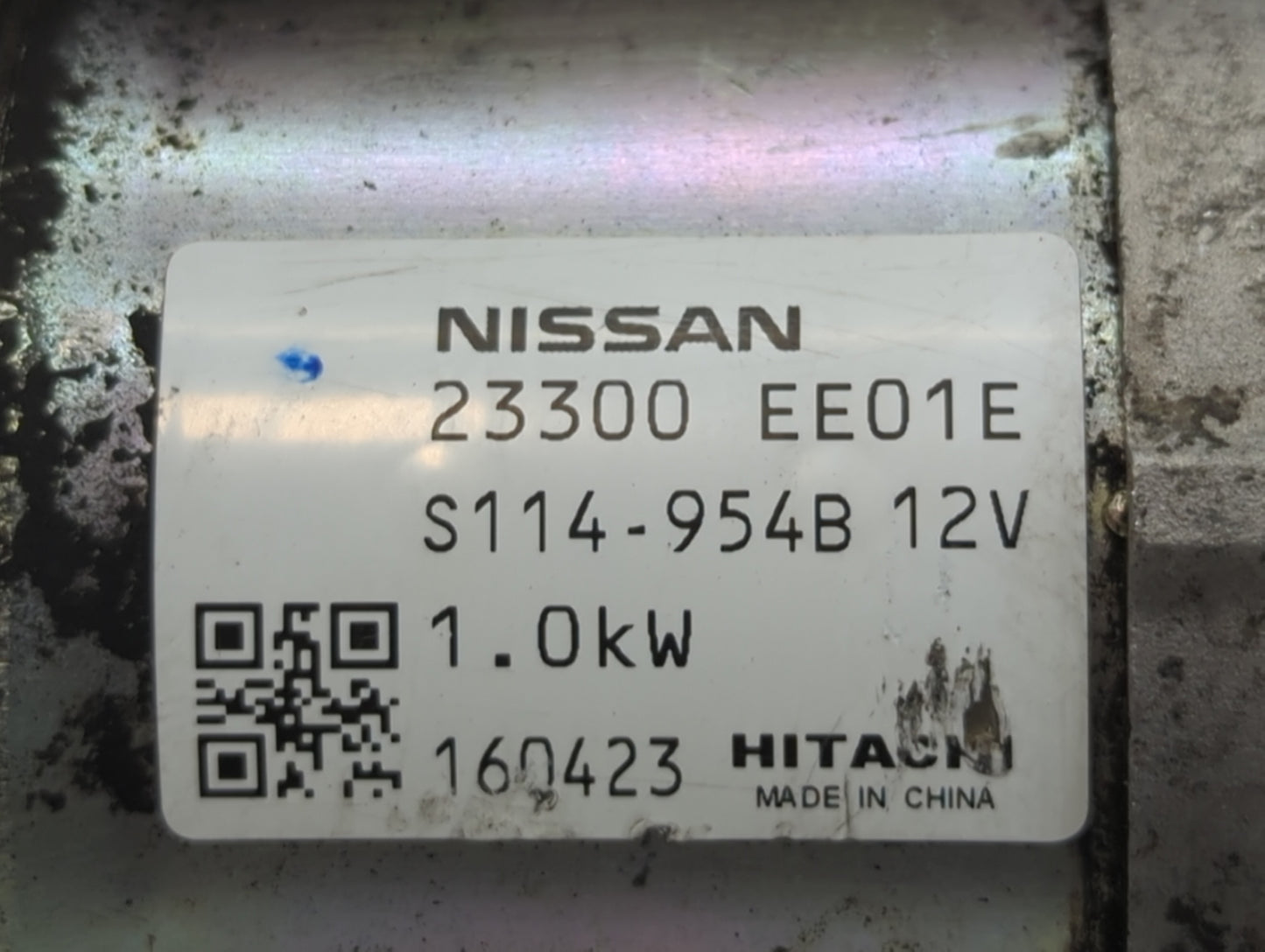 2012-2019 Nissan Versa Car Starter Motor Solenoid OEM P/N:S114-954B 12V 23300 EE01E Fits OEM Used Auto Parts - Oemusedautopa