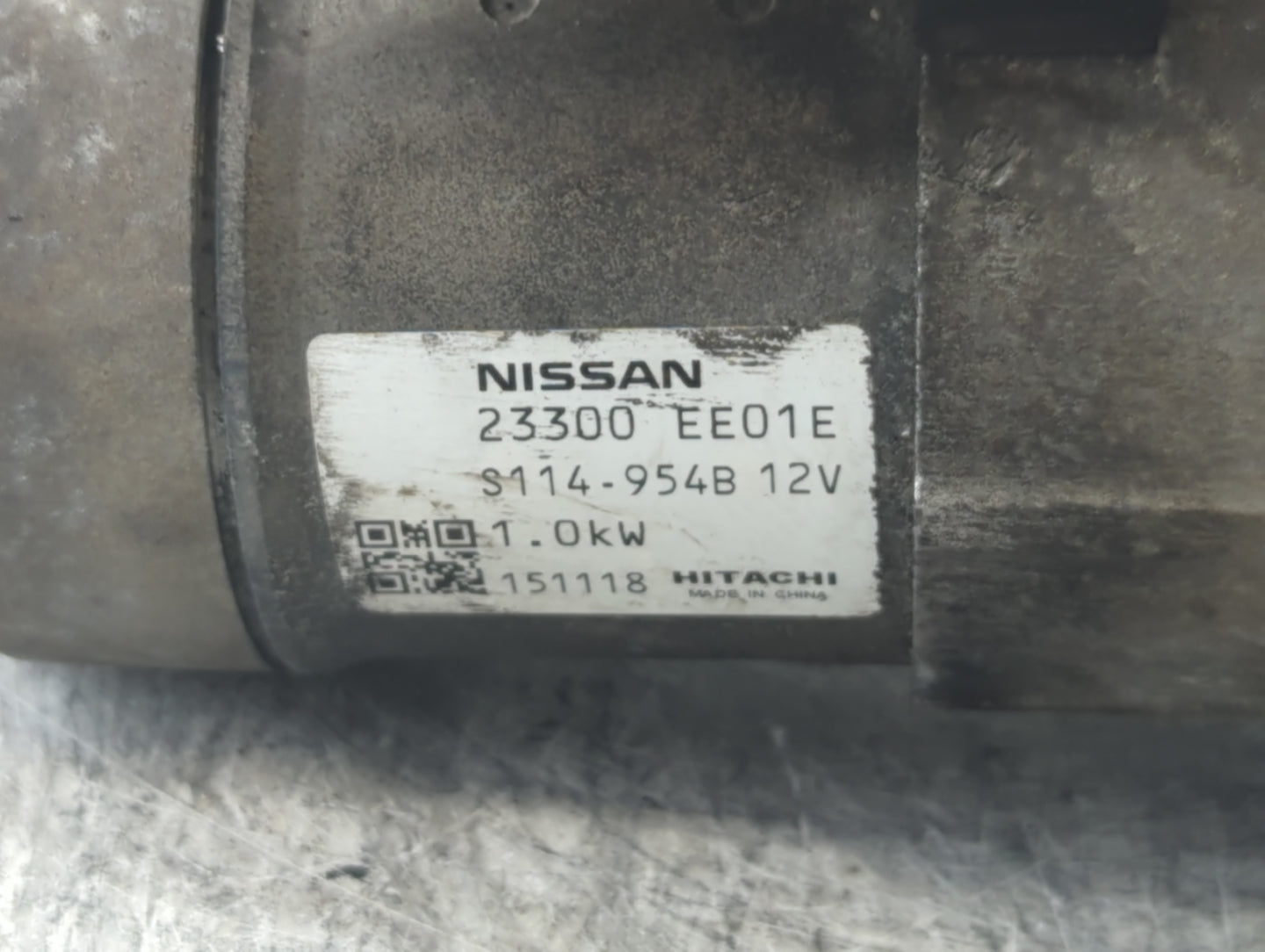 2012-2019 Nissan Versa Car Starter Motor Solenoid OEM P/N:S114-954B 12V 23300 EE01E Fits OEM Used Auto Parts - Oemusedautopa