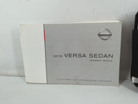 2016 Nissan Versa Owners Manual Book Guide P/N:OM16EM 0N17U1 OEM Used Auto Parts - Oemusedautoparts1.com