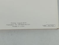 2016 Nissan Versa Owners Manual Book Guide P/N:OM16EM 0N17U1 OEM Used Auto Parts - Oemusedautoparts1.com
