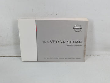 2016 Nissan Versa Owners Manual Book Guide P/N:OM16EA 0N17U0 OEM Used Auto Parts - Oemusedautoparts1.com