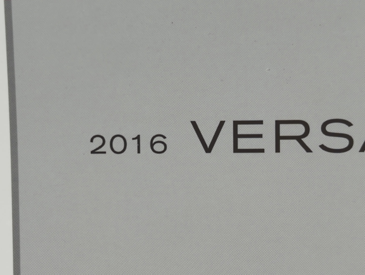 2016 Nissan Versa Owners Manual Book Guide P/N:OM16EA 0N17U0 OEM Used Auto Parts - Oemusedautoparts1.com