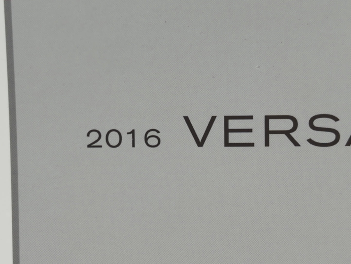 2016 Nissan Versa Owners Manual Book Guide P/N:OM16EA 0N17U0 OEM Used Auto Parts - Oemusedautoparts1.com