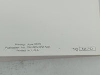 2016 Nissan Versa Owners Manual Book Guide P/N:OM16EA 0N17U0 OEM Used Auto Parts - Oemusedautoparts1.com