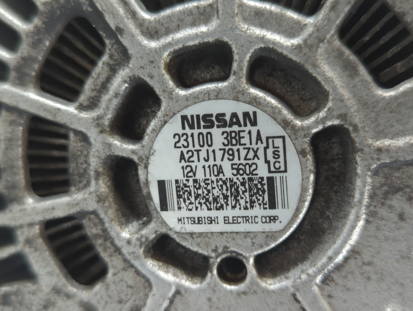 2012-2019 Nissan Versa Alternator Replacement Generator Charging Assembly Engine OEM P/N:A2TJ1791ZX 23100 3BE1A Fits OEM Use