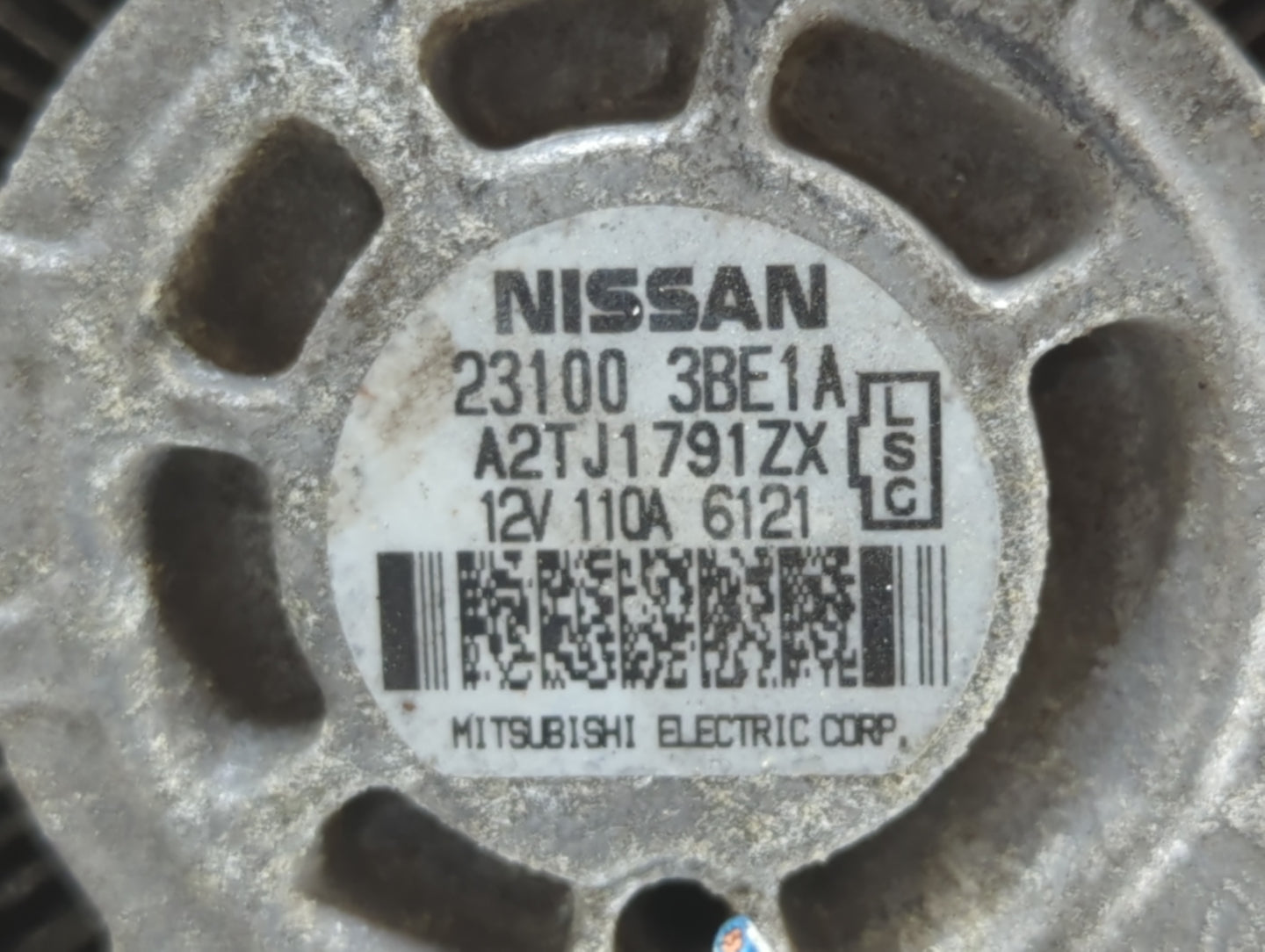 2012-2019 Nissan Versa Alternator Replacement Generator Charging Assembly Engine OEM P/N:A2TJ1791ZX 23100 3BE1A Fits OEM Use