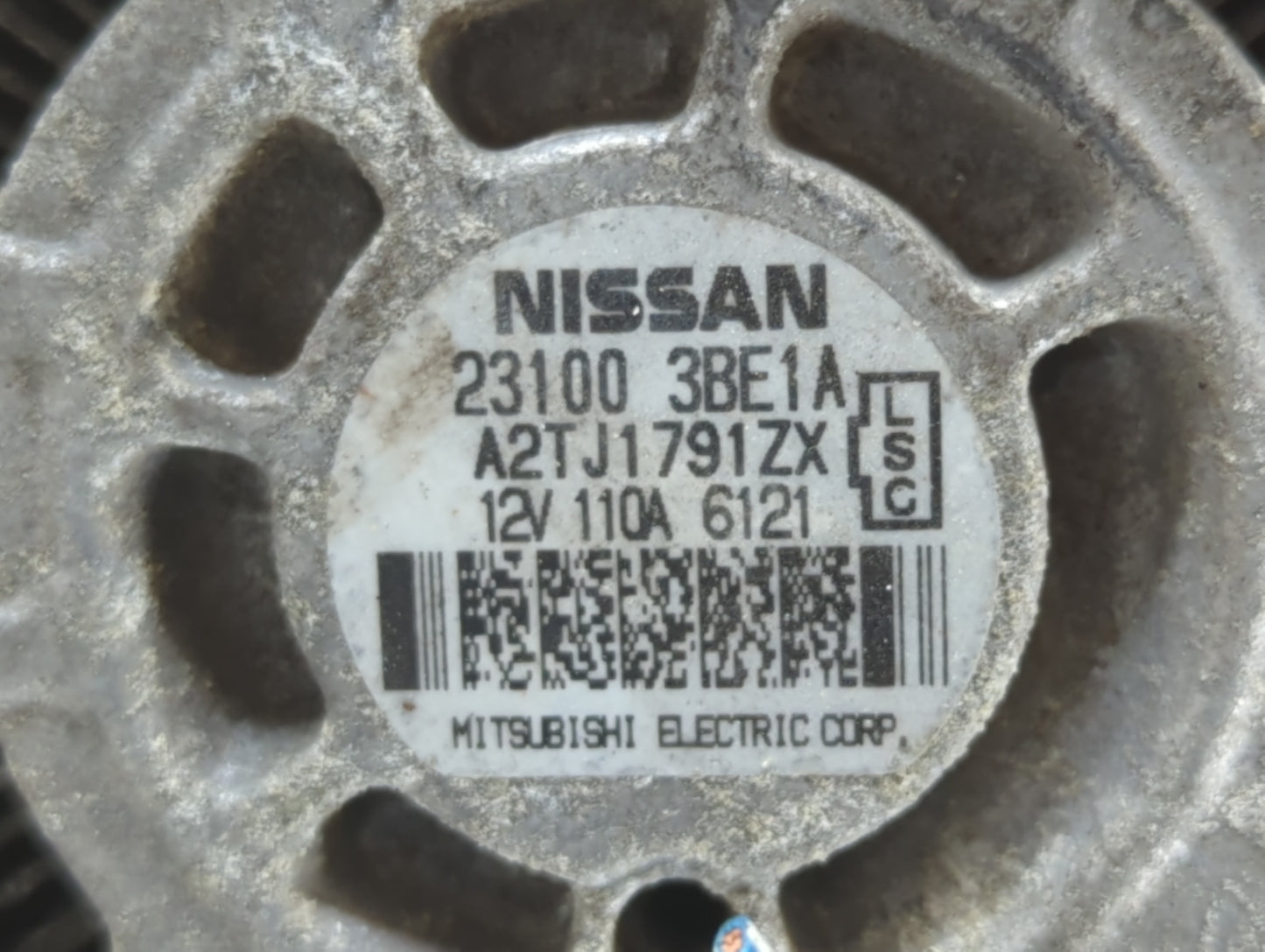 2012-2019 Nissan Versa Alternator Replacement Generator Charging Assembly Engine OEM P/N:A2TJ1791ZX 23100 3BE1A Fits OEM Use