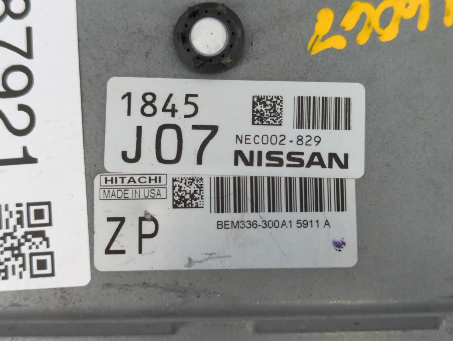 2014-2017 Nissan Versa PCM Engine Control Computer ECU ECM PCU OEM P/N:1845J07 NEC002-829 Fits Fits 2014 2015 2016 2017 OEM 