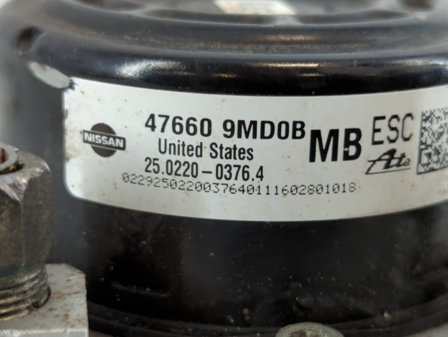 2014-2019 Nissan Versa ABS Pump Control Module Replacement P/N:47660 9MD0B Fits Fits 2014 2015 2016 2017 2018 2019 OEM Used 