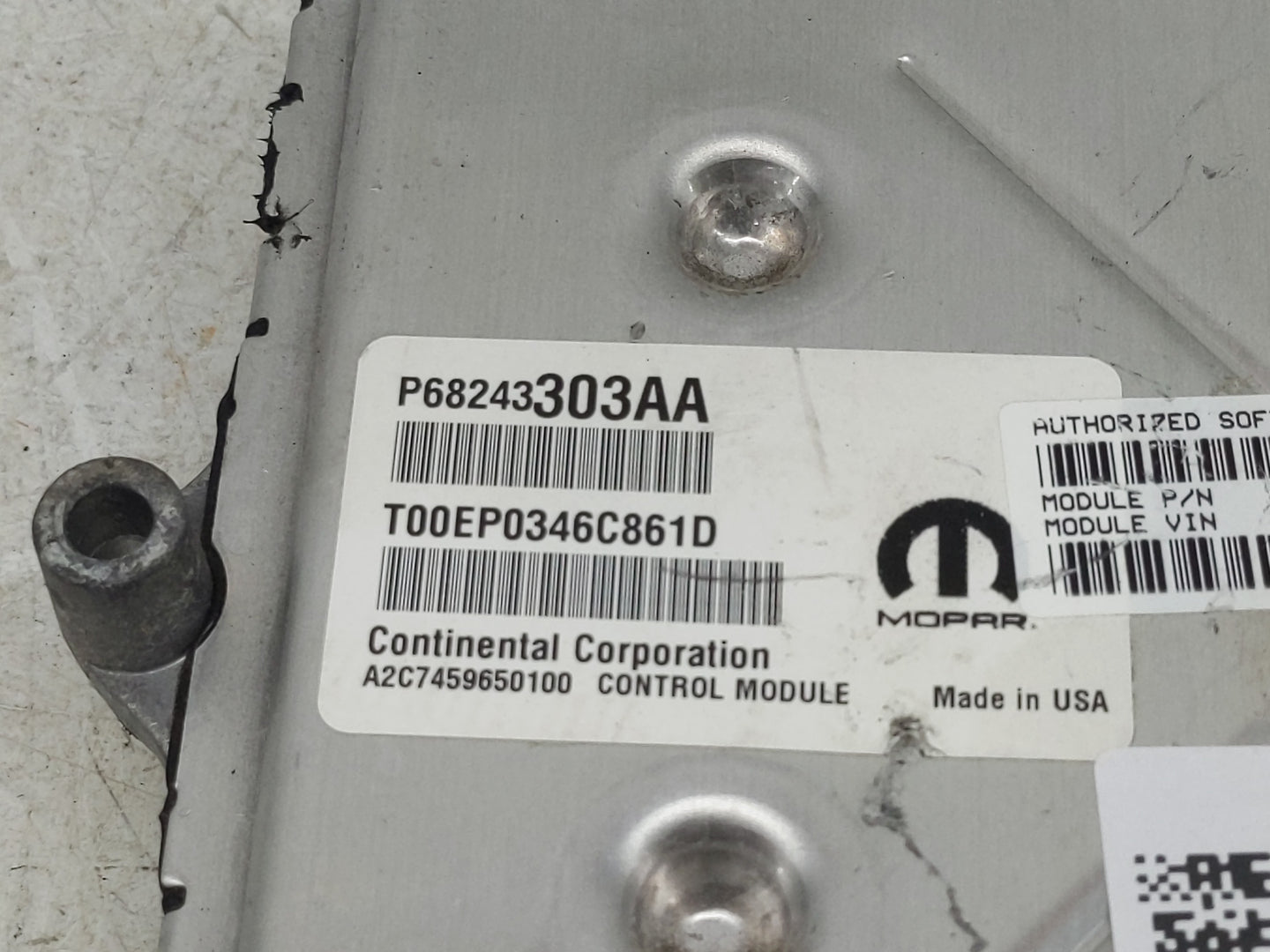2016 Ram 1500 PCM Engine Control Computer ECU ECM PCU OEM P/N:P68243303AA P68265829AD, A2C7459650100, A2C73312900 Fits OEM U