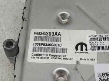 2016 Ram 1500 PCM Engine Control Computer ECU ECM PCU OEM P/N:P68243303AA P68265829AD, A2C7459650100, A2C73312900 Fits OEM Used Auto Parts