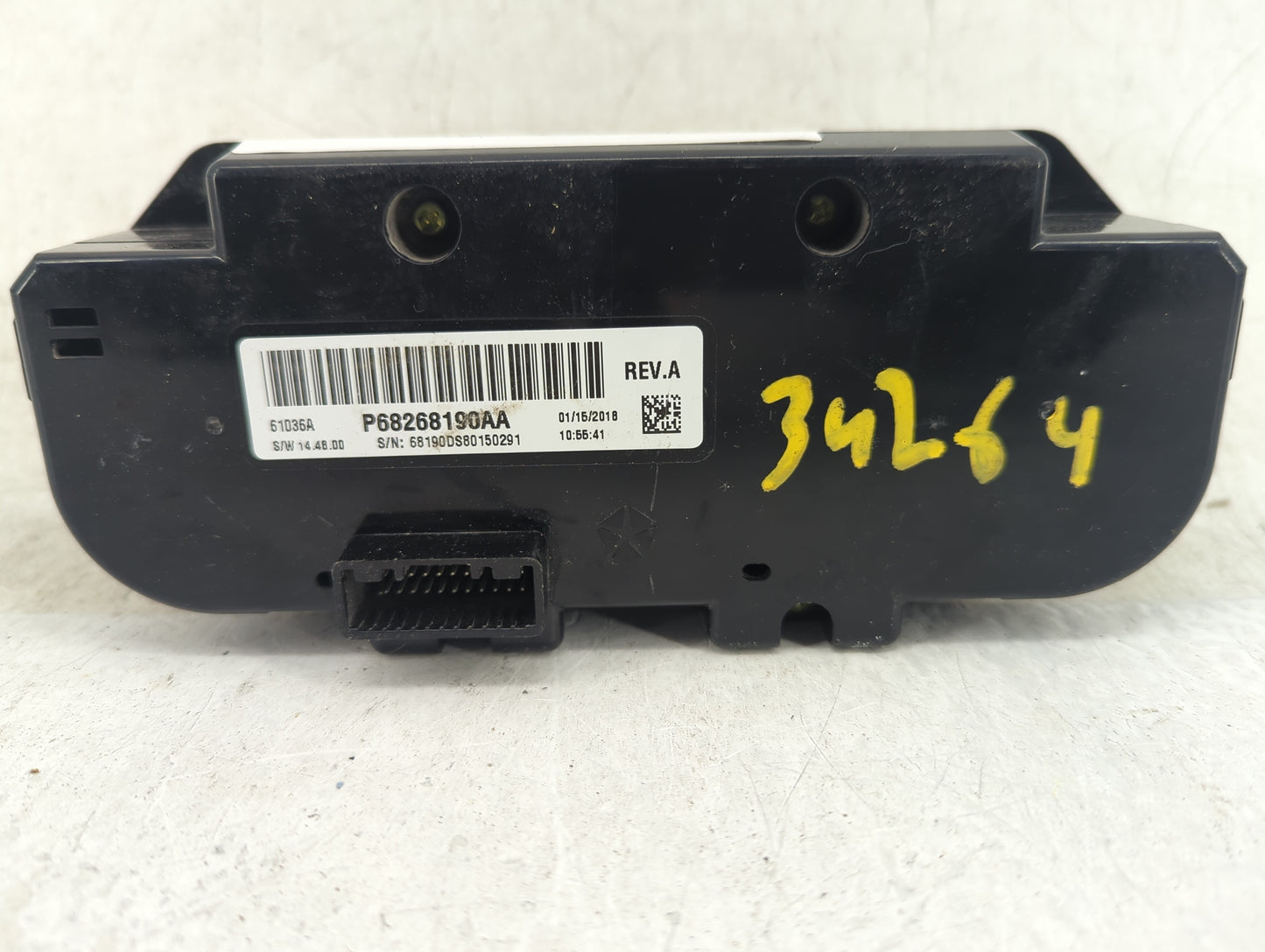 2016 Ram 1500 Climate Control Module Temperature AC/Heater Replacement P/N:68268190AA Fits OEM Used Auto Parts - Oemusedauto
