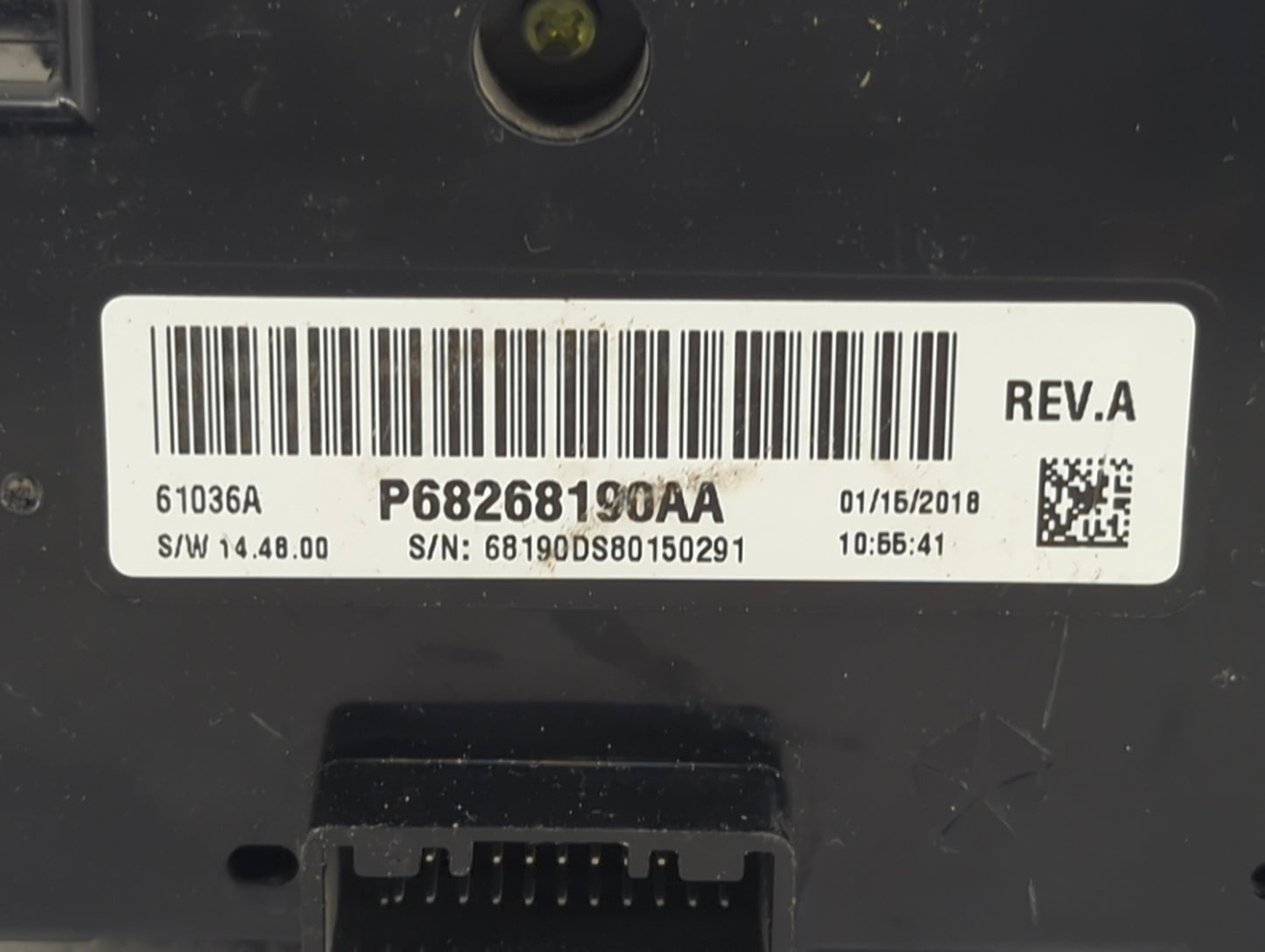 2016 Ram 1500 Climate Control Module Temperature AC/Heater Replacement P/N:68268190AA Fits OEM Used Auto Parts - Oemusedauto
