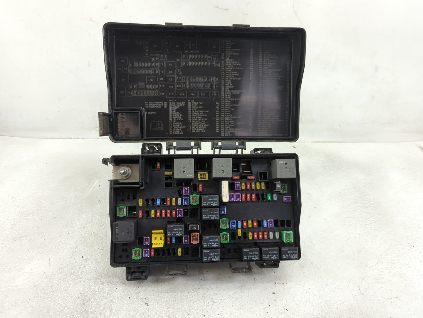 2016 Ram 1500 Fusebox Fuse Box Panel Relay Module P/N:04692143AA 137422705, 7140-1980 Fits OEM Used Auto Parts - Oemusedauto