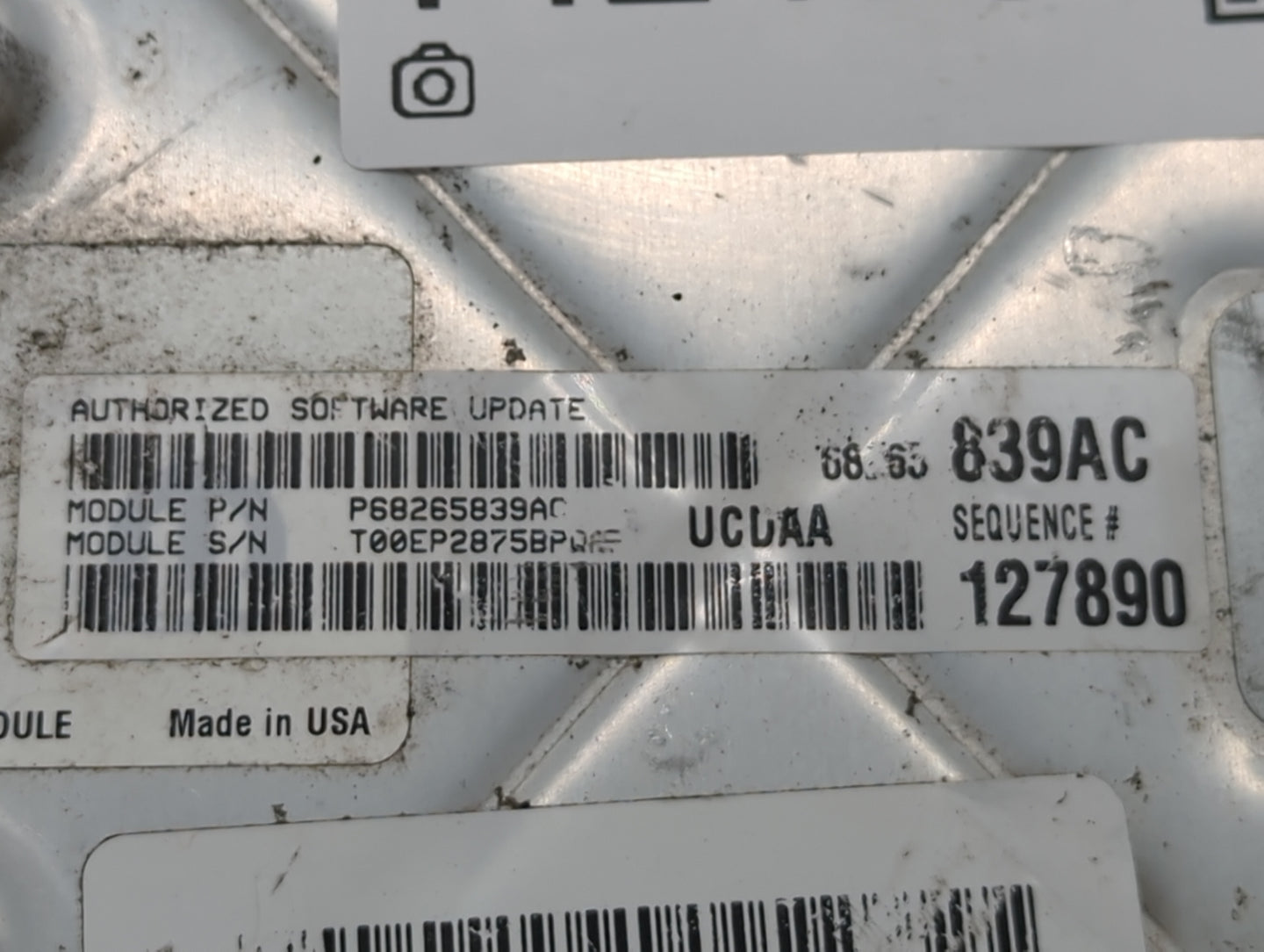 2016-2020 Ram 1500 PCM Engine Control Computer ECU ECM PCU OEM P/N:P68243303AA P68265839AC Fits Fits 2016 2017 2018 2019 202