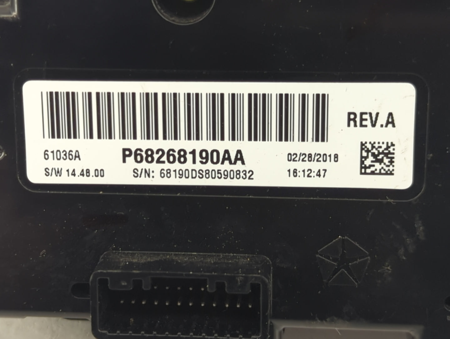 2013-2022 Ram 1500 Climate Control Module Temperature AC/Heater Replacement P/N:P68268190AA Fits OEM Used Auto Parts - Oemus