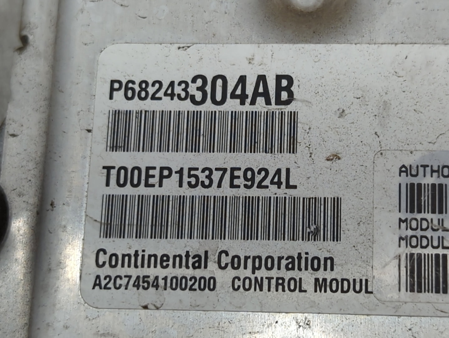 2016-2020 Ram 1500 PCM Engine Control Computer ECU ECM PCU OEM P/N:P68243304AB 68298477AE Fits Fits 2016 2017 2018 2019 2020