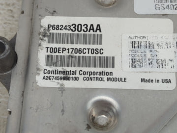 2016-2020 Ram 1500 PCM Engine Control Computer ECU ECM PCU OEM P/N:P68243303AA T00EP1706CT0SC Fits Fits 2016 2017 2018 2019 2020 OEM Used Auto Parts