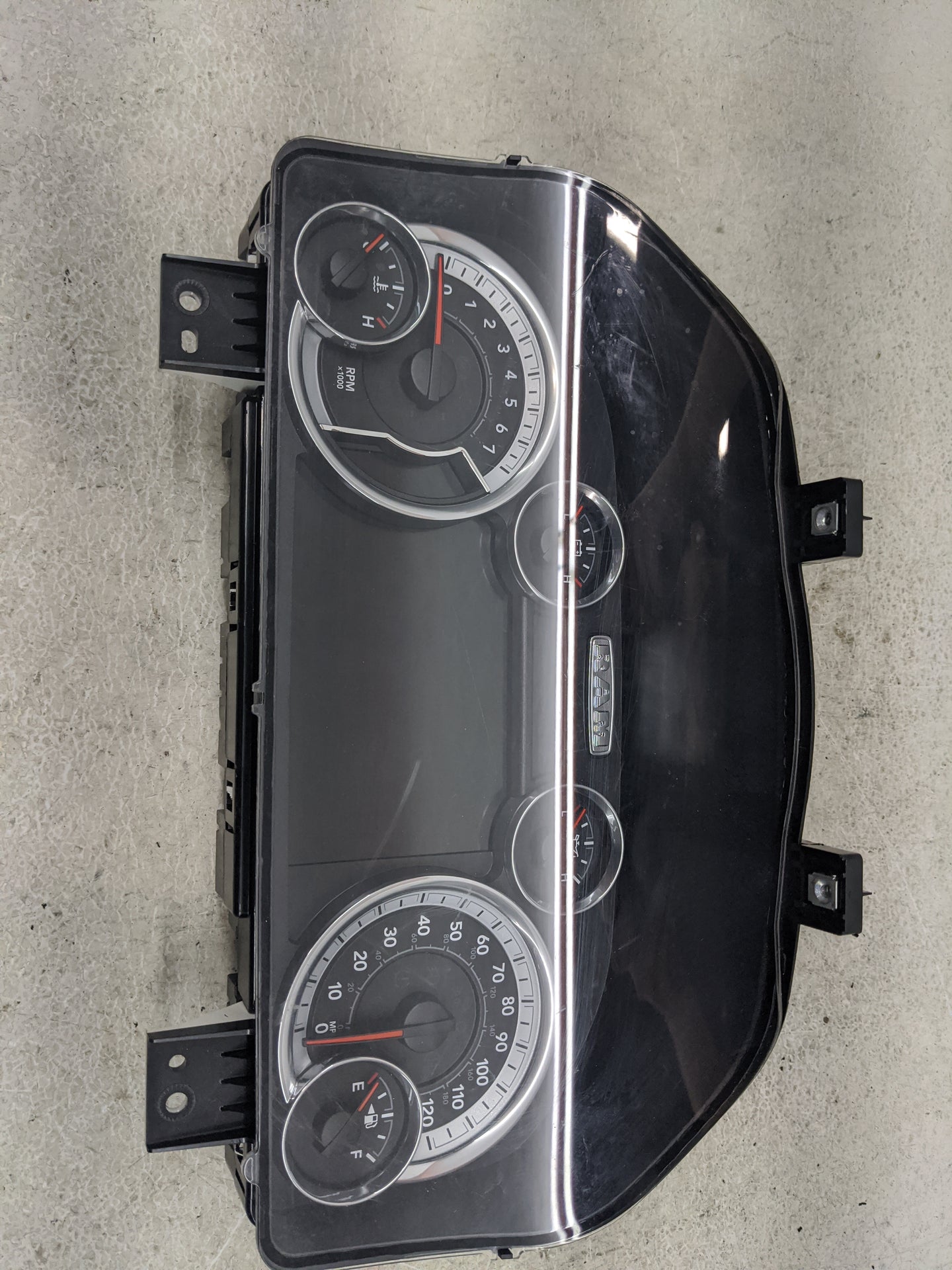 2016 Ram 1500 Instrument Cluster Speedometer Gauges P/N:P68265380AC A2C80931800, A2C98051202 Miles:180K Fits OEM Used Auto P