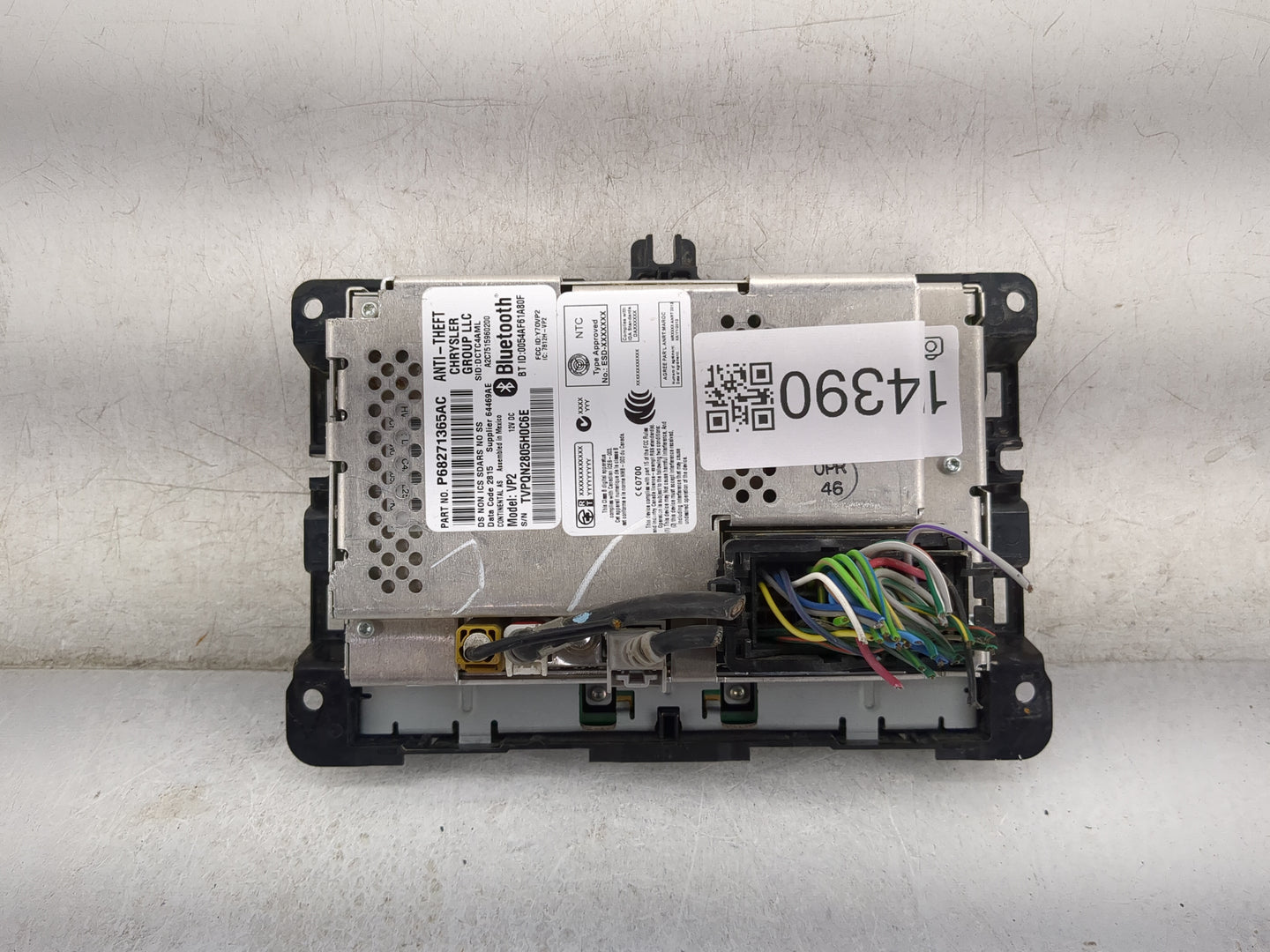2016 Ram 1500 Climate Control Module Temperature AC/Heater Replacement P/N:P68271365AC VPQN2805H0C6E Fits OEM Used Auto Part