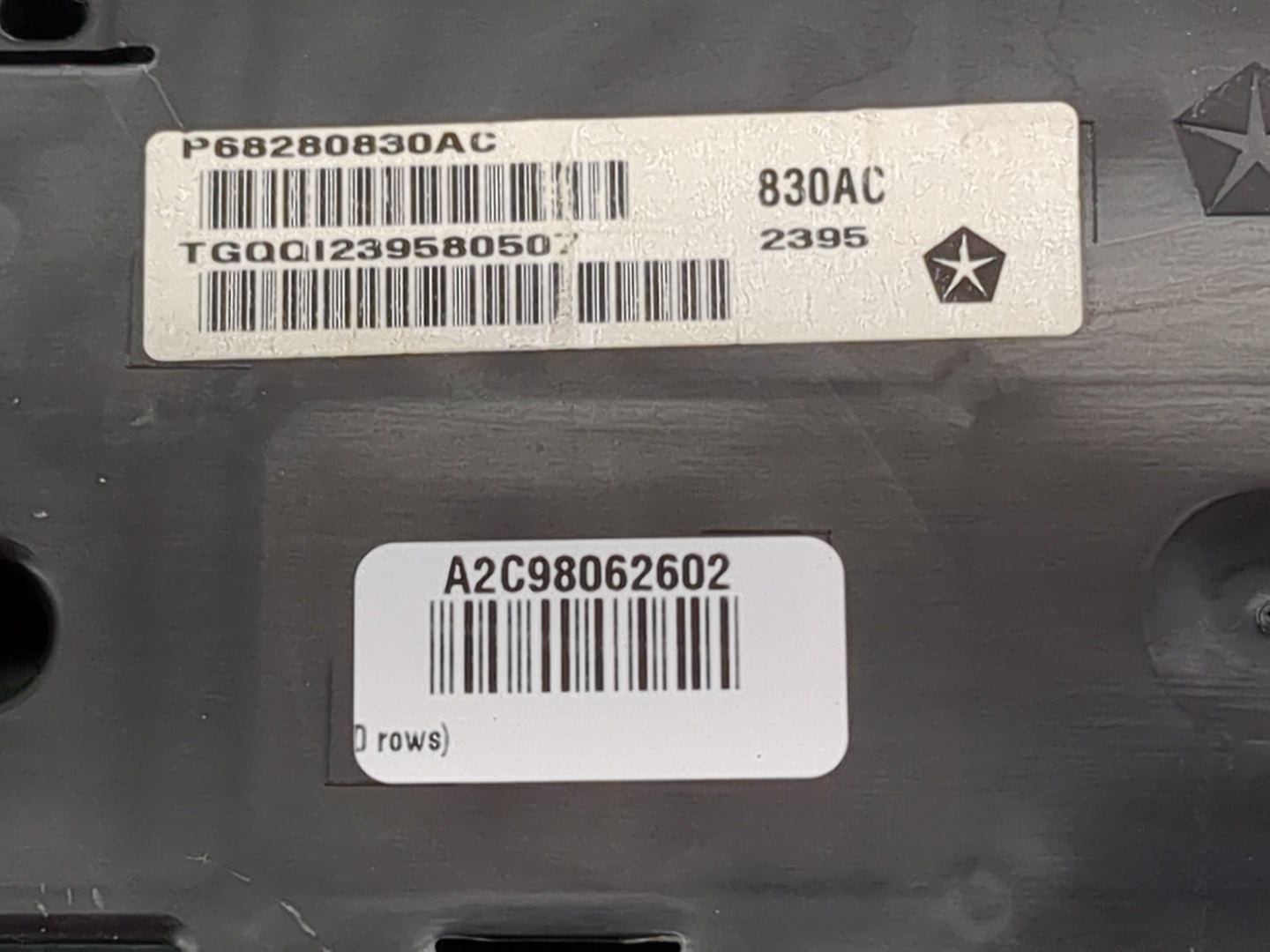 2016 Ram 1500 Instrument Cluster Speedometer Gauges P/N:P68280830AC A2C98062602, TGQ0123958050 Miles: Fits OEM Used Auto Par