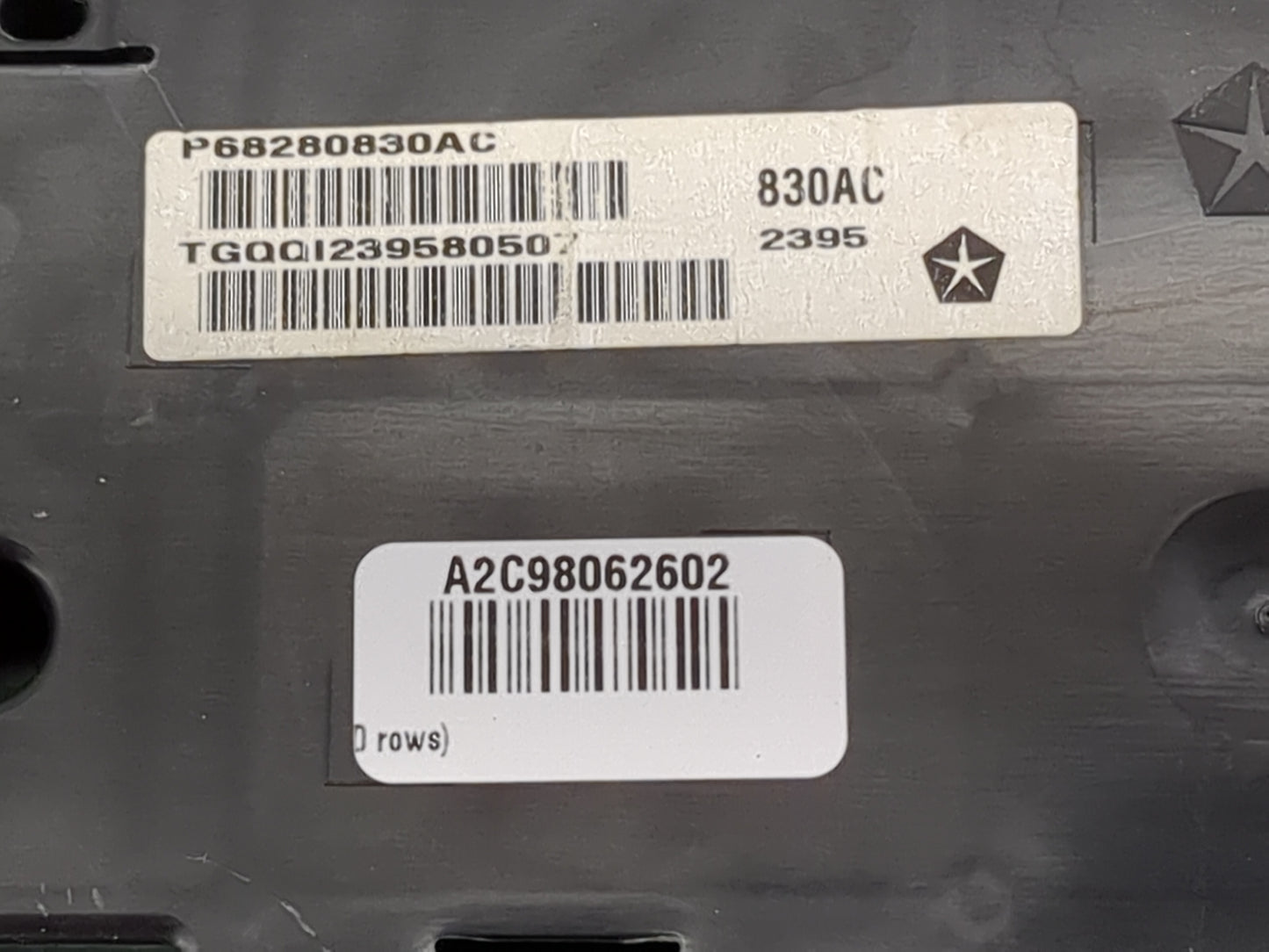 2016 Ram 1500 Instrument Cluster Speedometer Gauges P/N:P68280830AC A2C98062602, TGQ0123958050 Miles: Fits OEM Used Auto Par