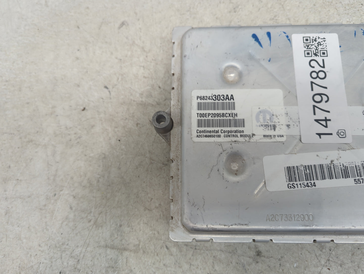 2016-2020 Ram 1500 PCM Engine Control Computer ECU ECM PCU OEM P/N:P68243303AA T00EP2095BCXEH Fits Fits 2016 2017 2018 2019 