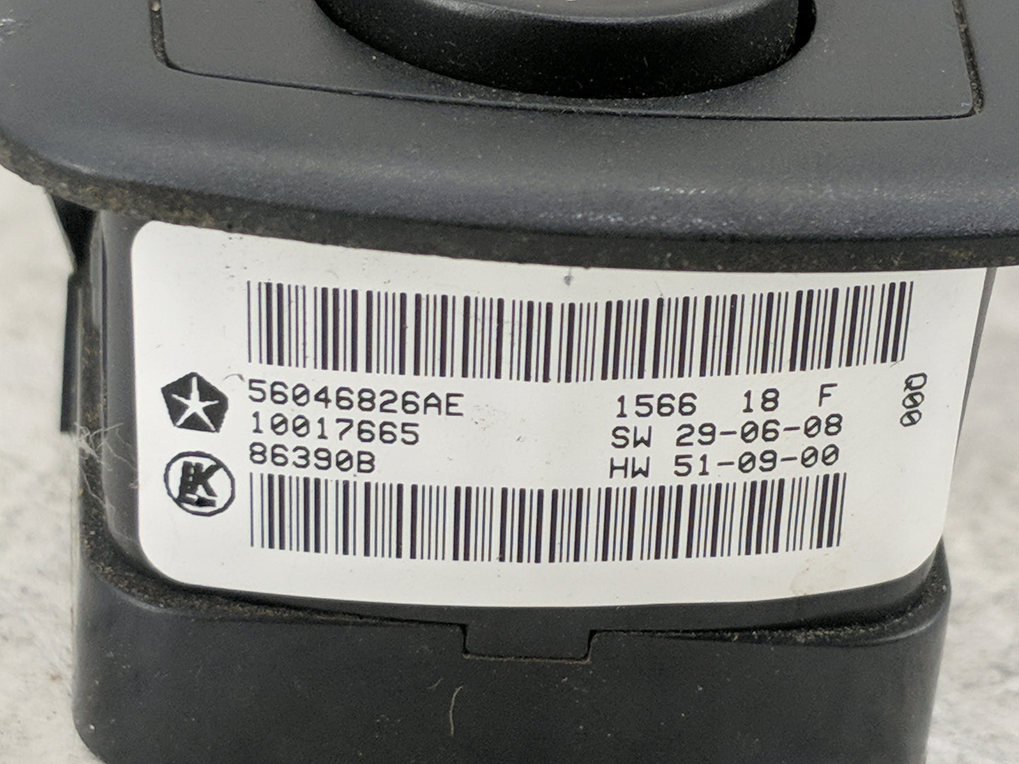 2016-2022 Ram 1500 Master Power Window Switch Replacement Driver Side Left P/N:56046826AE 10017665 Fits OEM Used Auto Parts 