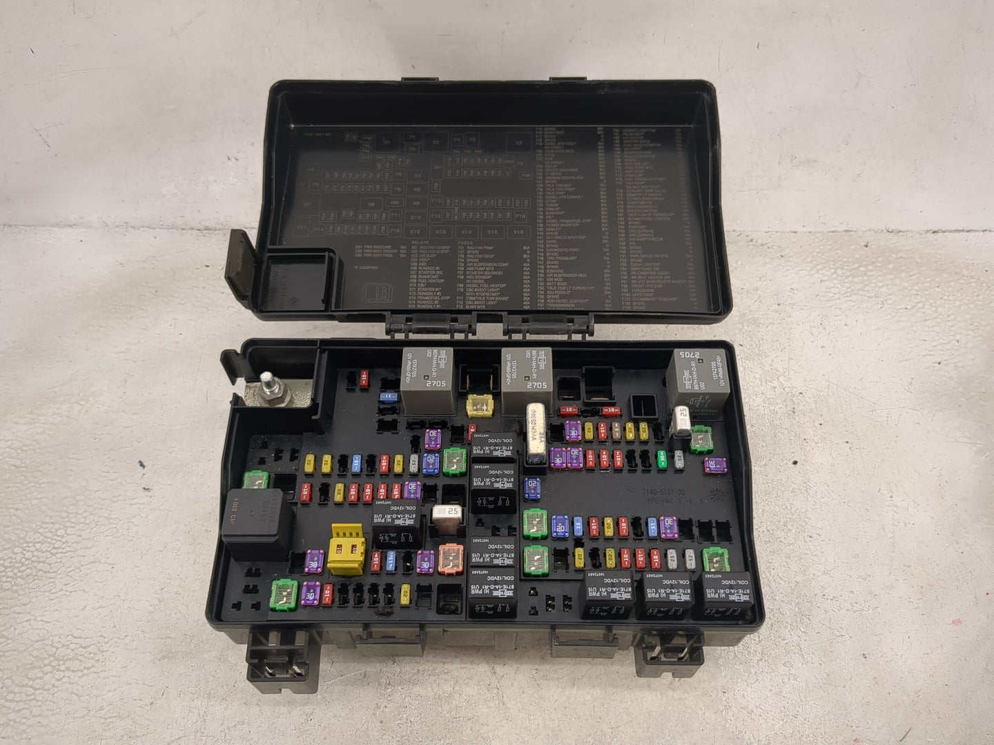 2016 Ram 1500 Fusebox Fuse Box Panel Relay Module P/N:7140-1980-30 7140-5131-30 Fits OEM Used Auto Parts - Oemusedautoparts1