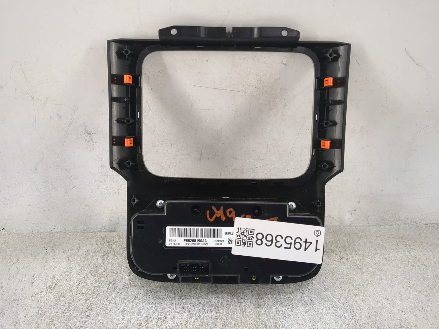 2016 Ram 1500 Climate Control Module Temperature AC/Heater Replacement P/N:P68268190AA Fits OEM Used Auto Parts - Oemusedaut