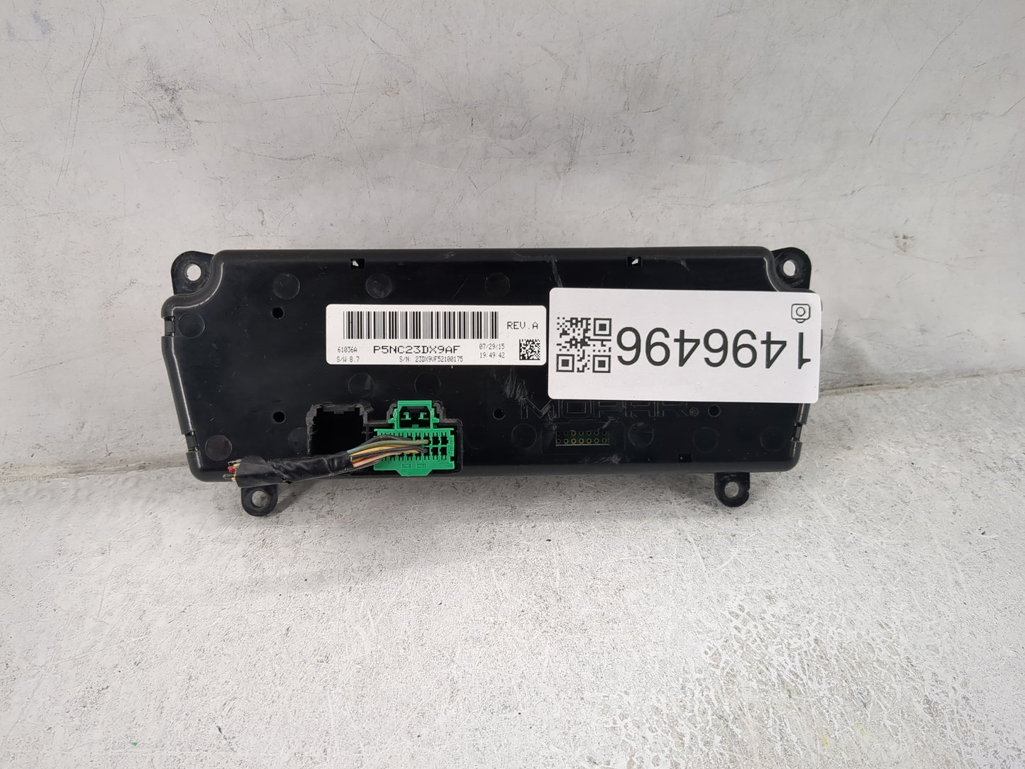 2016 Ram 1500 Climate Control Module Temperature AC/Heater Replacement P/N:P5NC23DX9AF Fits Fits 2014 2015 2017 2018 OEM Use