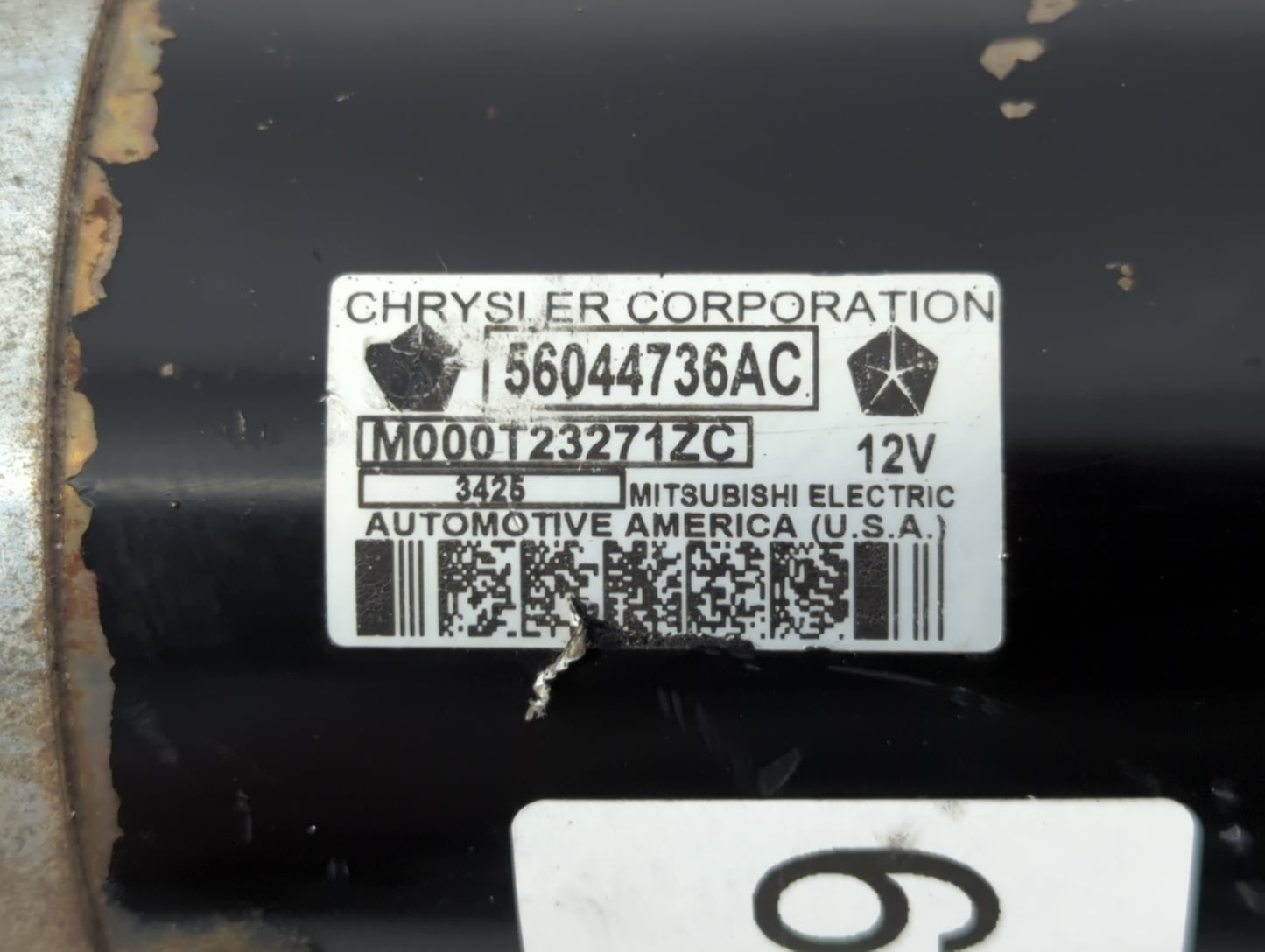 2011-2022 Ram 1500 Car Starter Motor Solenoid OEM P/N:M000T3271ZC 56044736AC Fits OEM Used Auto Parts - Oemusedautoparts1.co