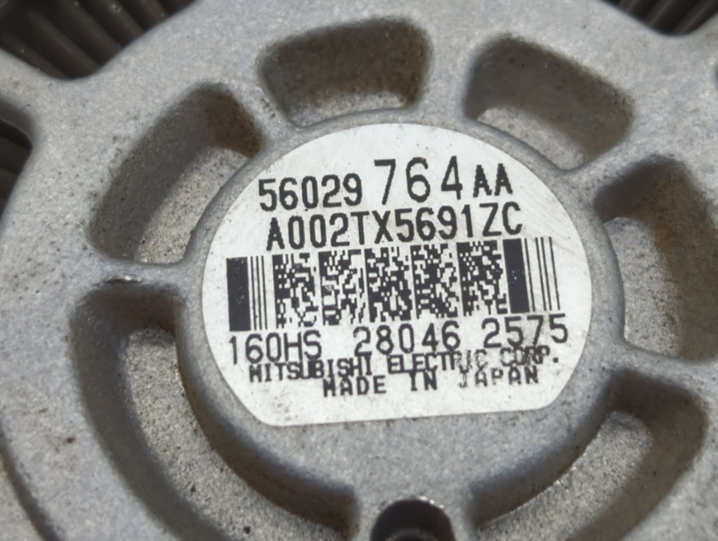 2015-2022 Ram 1500 Alternator Replacement Generator Charging Assembly Engine OEM P/N:56029764AA A002TX5691ZC Fits OEM Used A