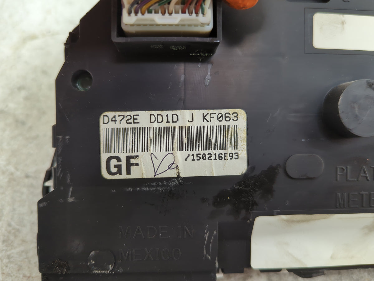 2016 Scion Ia Instrument Cluster Speedometer Gauges P/N:D09M 55 430 D472E DD1D J KF063 Miles: Fits OEM Used Auto Parts - Oem