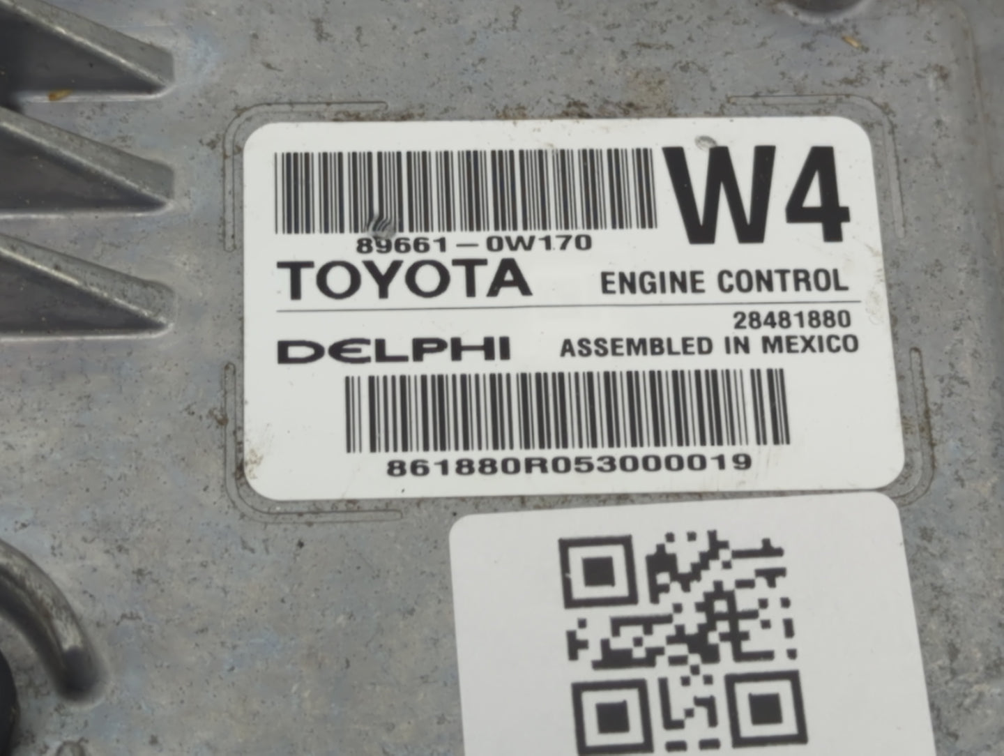 2016 Scion Im PCM Engine Control Computer ECU ECM PCU OEM P/N:89661-0W170 Fits OEM Used Auto Parts - Oemusedautoparts1.com
