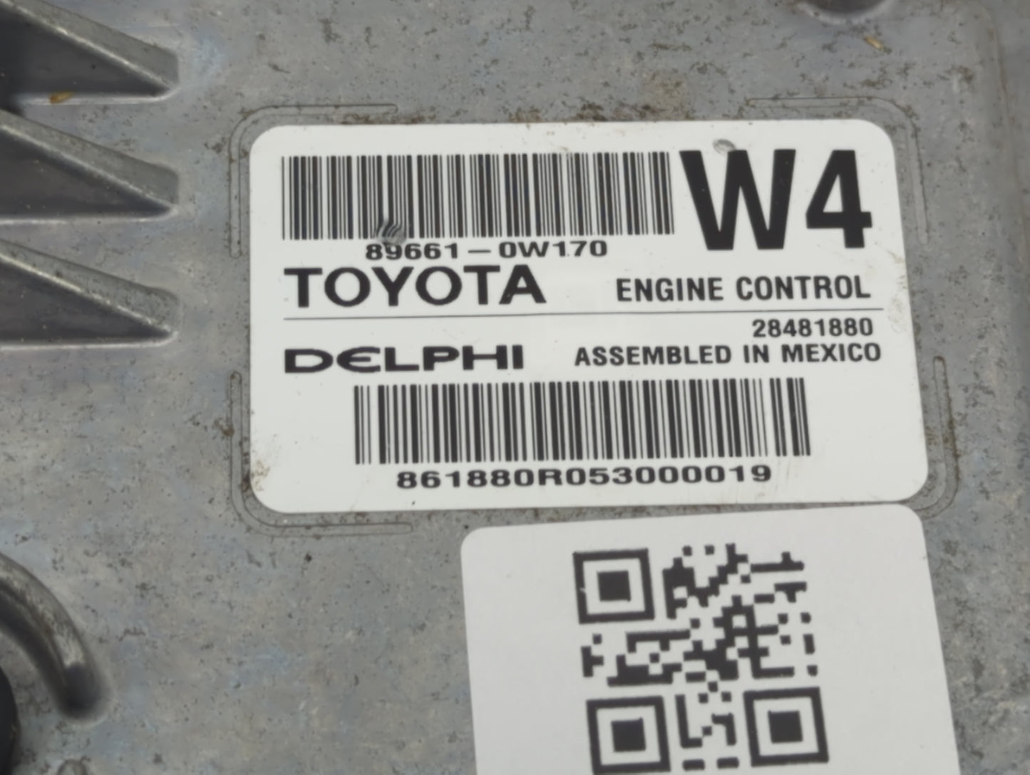 2016 Scion Im PCM Engine Control Computer ECU ECM PCU OEM P/N:89661-0W170 Fits OEM Used Auto Parts - Oemusedautoparts1.com