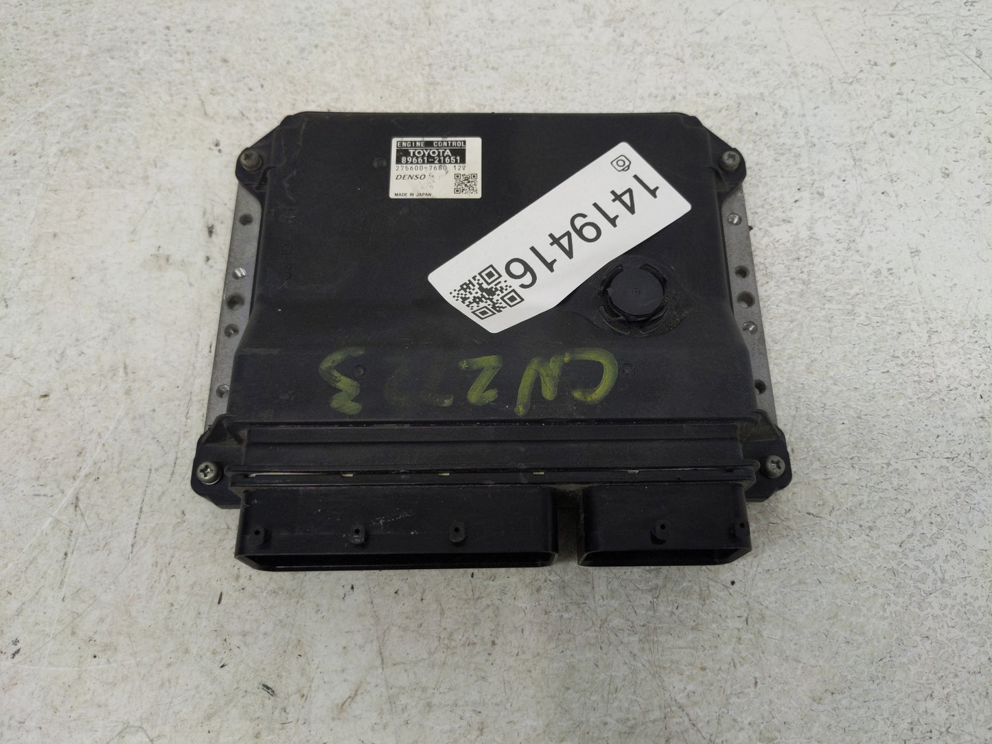 2015-2016 Scion Tc PCM Engine Control Computer ECU ECM PCU OEM P/N:275600-7680 89661-21651 Fits Fits 2015 2016 OEM Used Auto