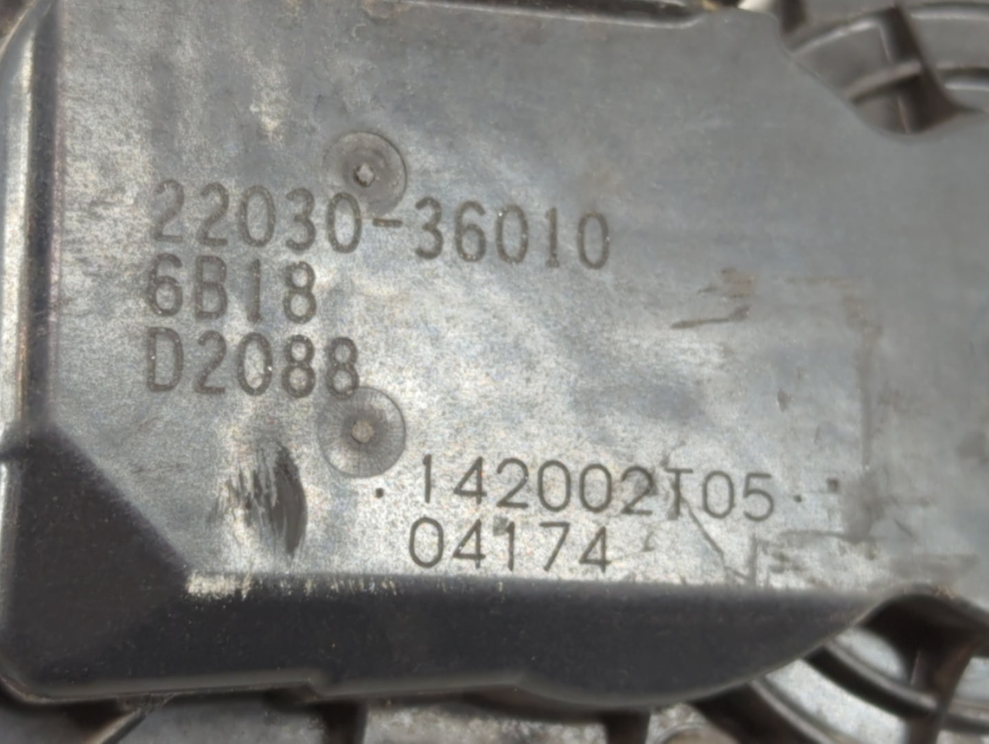 2011-2016 Scion Tc Throttle Body P/N:22030-36010 Fits Fits 2009 2010 2011 2012 2013 2014 2015 2016 2017 2018 2019 OEM Used A
