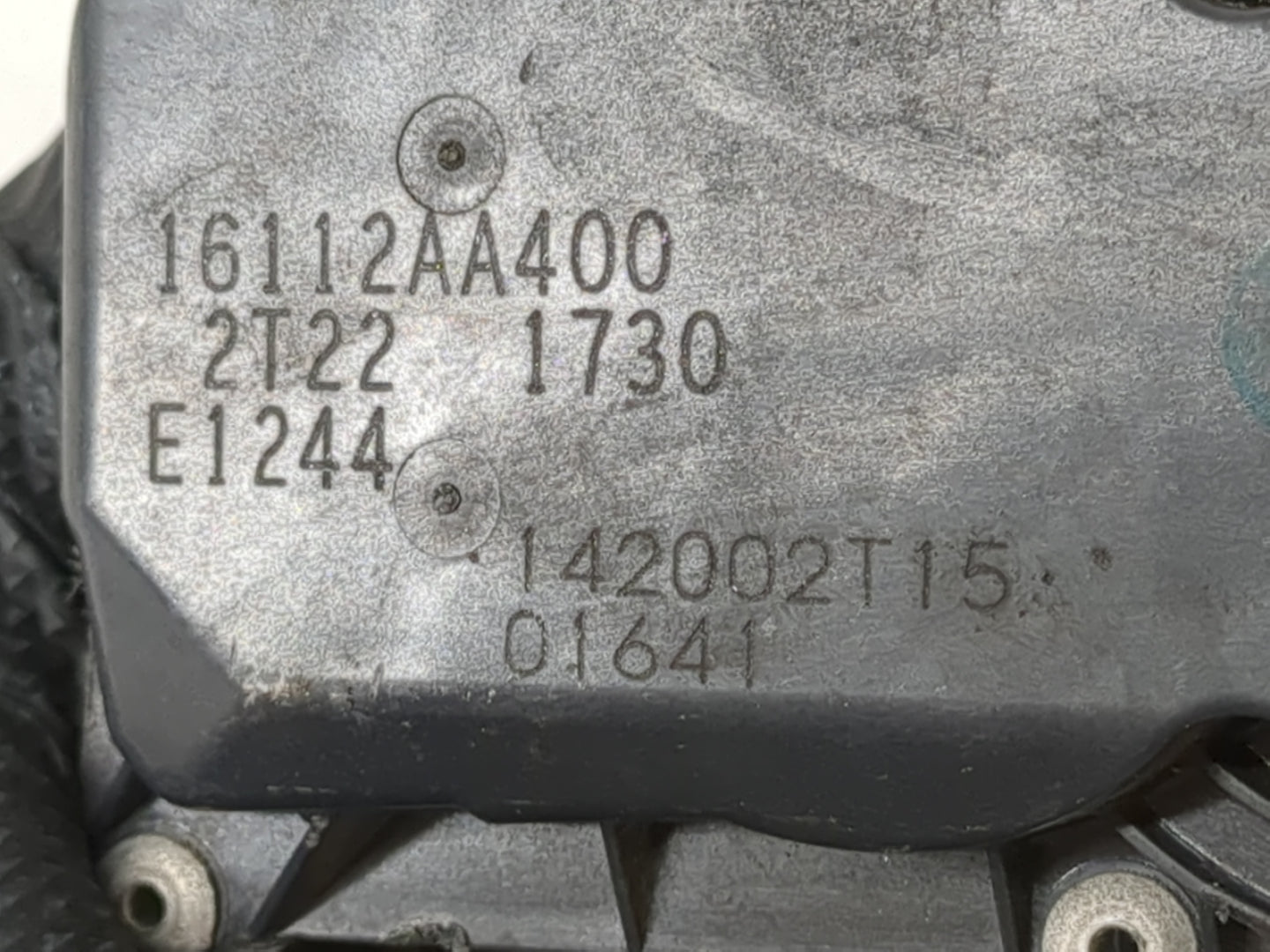 2016 Subaru Brz Throttle Body P/N:16112AA400 Fits OEM Used Auto Parts - Oemusedautoparts1.com