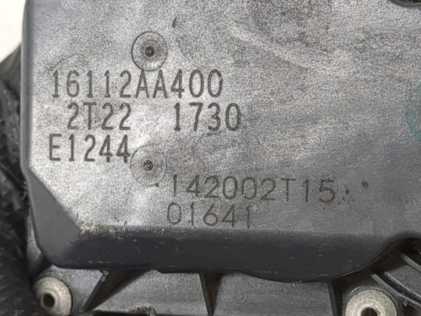 2016 Subaru Brz Throttle Body P/N:16112AA400 Fits OEM Used Auto Parts - Oemusedautoparts1.com